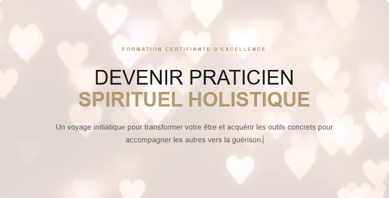 Devenir Praticien Spirituel Holistique